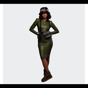 IVY PARK Faux Leather Skirt